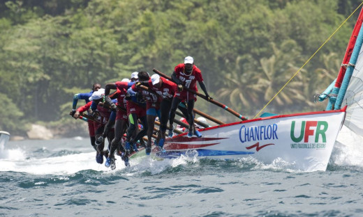 Martinique Yole sailboat race